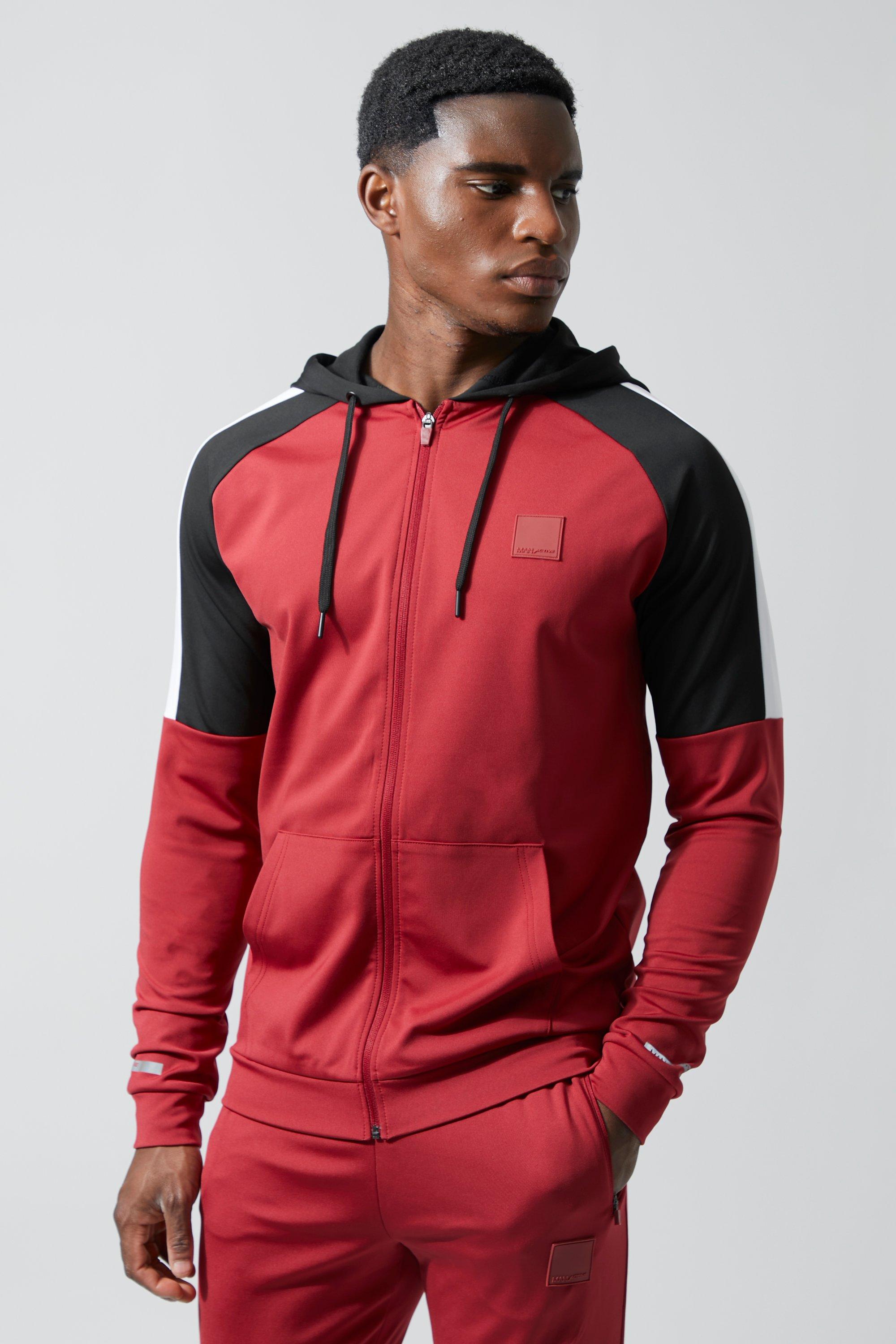 Dark red tracksuit online